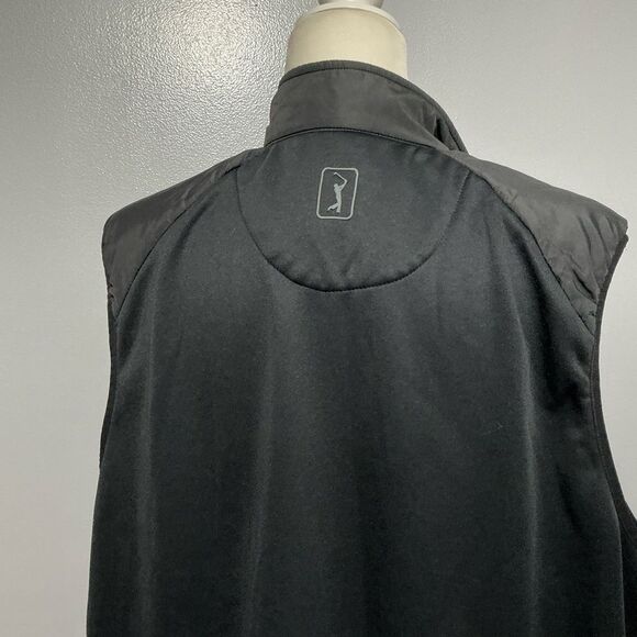PGA Tour Unisex Vest  Black Full Zip size L - Picture 6 of 10